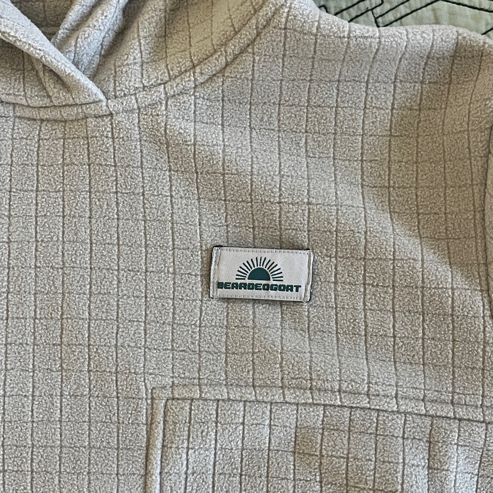 Casual Beige Hoodie for Women - Picture 2 of 2